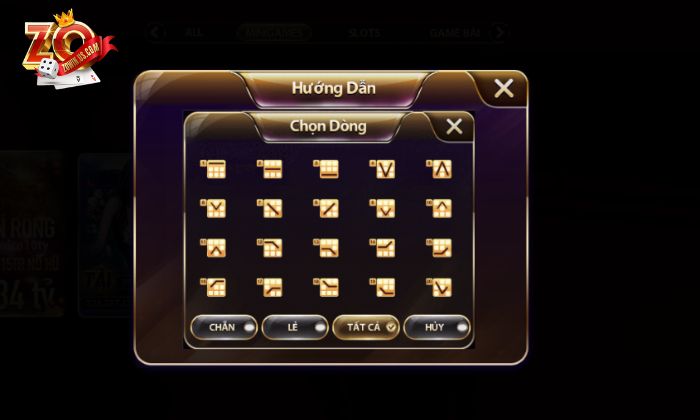 Mẹo chơi kim cương Zowin hiệu quả đến 99% - Bạn nên biết Trong game kim cương Zowin có tổng cộng 20 dòng cược