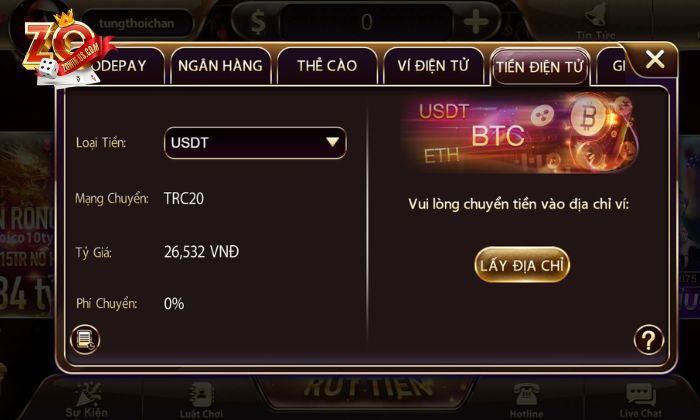 Nạp tiền Zowin chỉ 1 phút nhận quà cực khủng Hãy lưu giao dịch để giải quyết trong quá trình nạp tiền nếu có sai sót